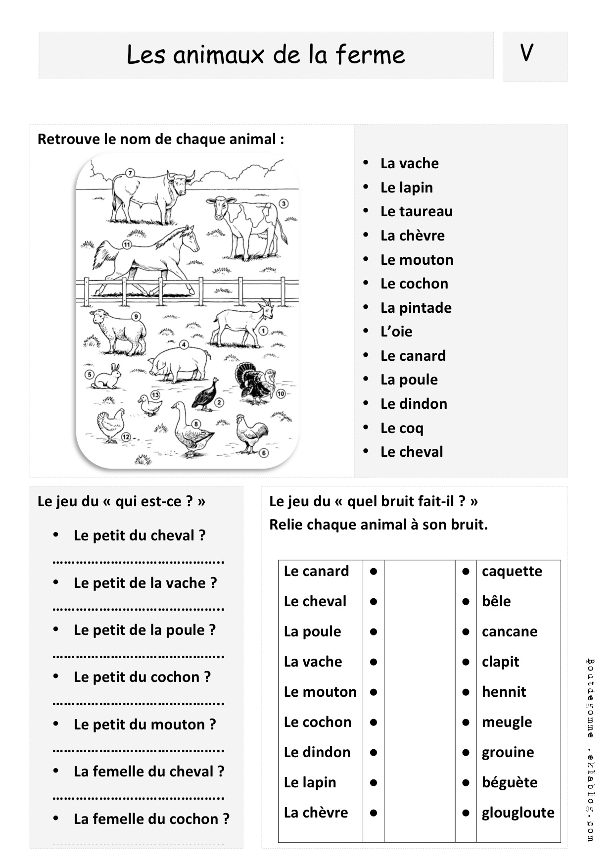 Mes fiches de vocabulaire | Bout de Gomme