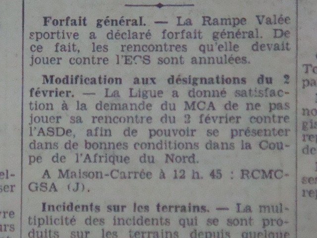 mca-as dellys reporté pour que le mouloudia se prépare