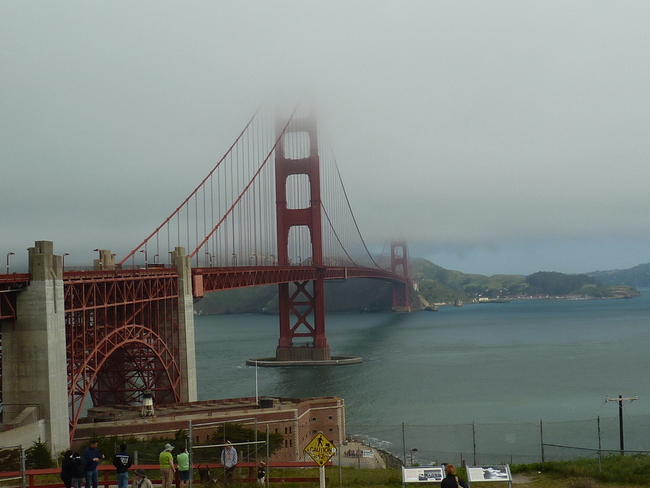 Golden gate Bridge in the fog