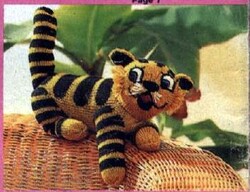 mini tigre, façon tricot, Parution Sandra