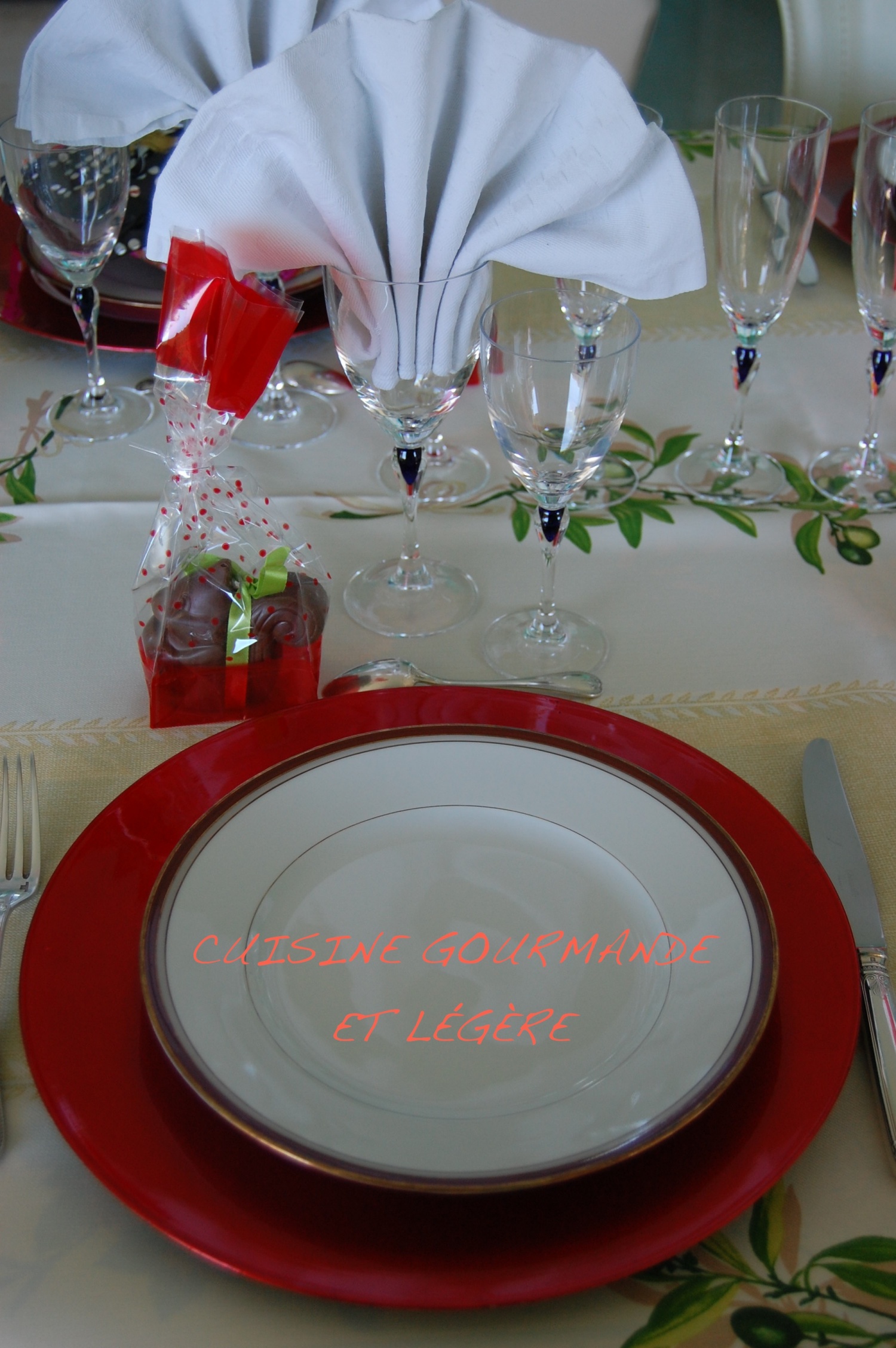 Decoration de table cuisine gourmande et legere