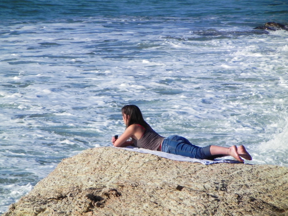 une fille qui aime la mer ...