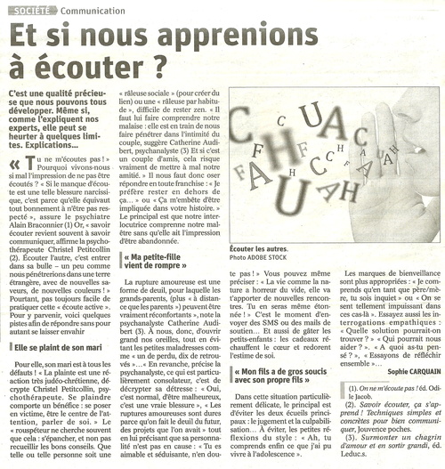 Apprendre à écouter...