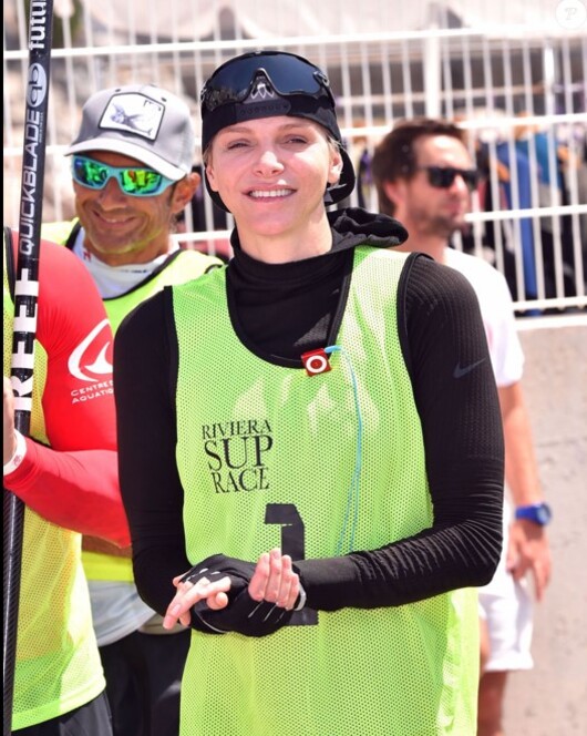 La  princesse Charlene a la  riviera super race (14 kms)