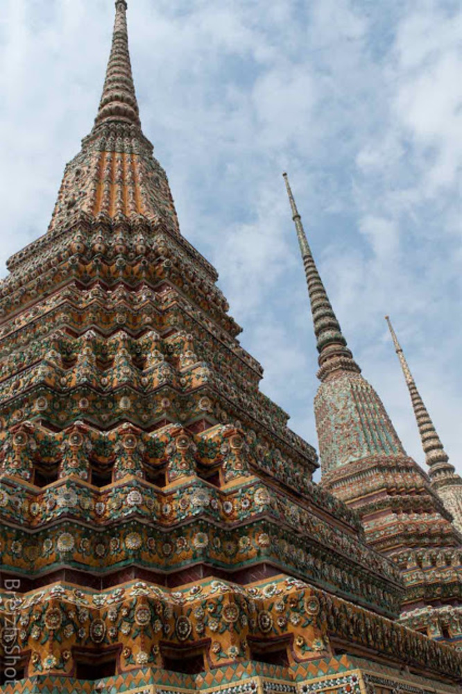 Wat Pho : Les chedis 