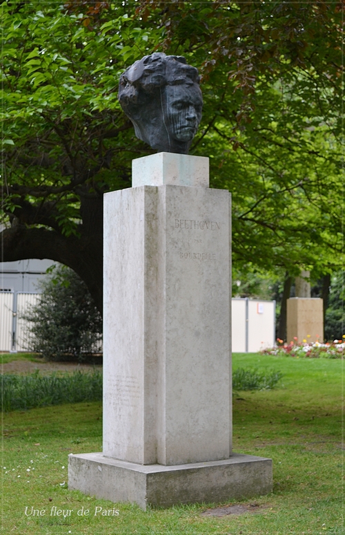 Jardin du Luxembourg : Buste de Ludwig Van Beethoven de Bourdelle
