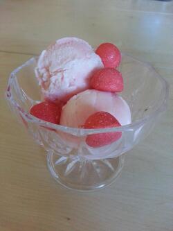 La glace à la fraise Tagada