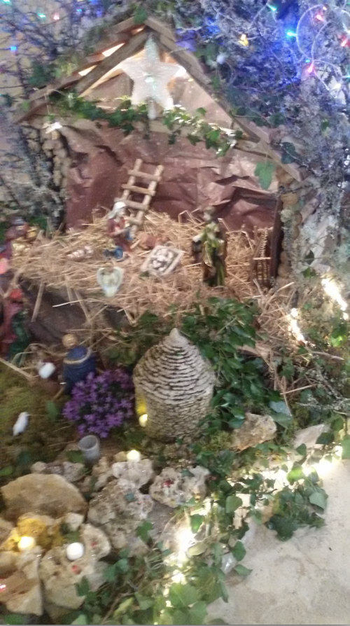 La crèche dans l'église de Péchaurié