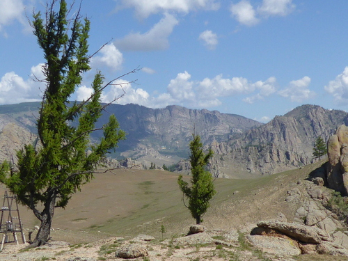 Voyage Transsibérien 2017, le 20/07, 13 ème jour,  Mongolie, promenade en montagne