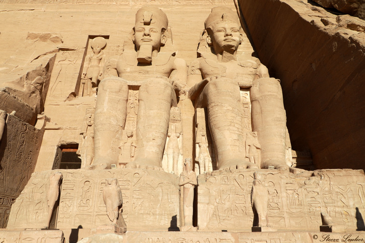 Le grand temple d'Abou Simbel, Egypte