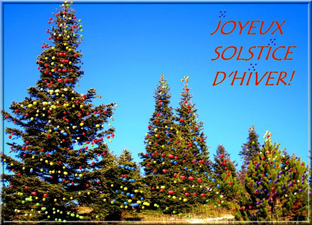 JOYEUX SOLSTICE D'HIVER!