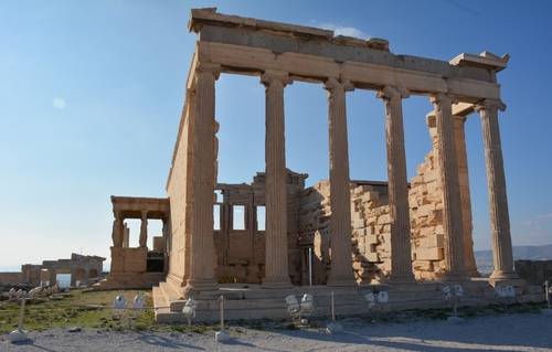 L'Erechthéion dans l'Acropole d'Athènes