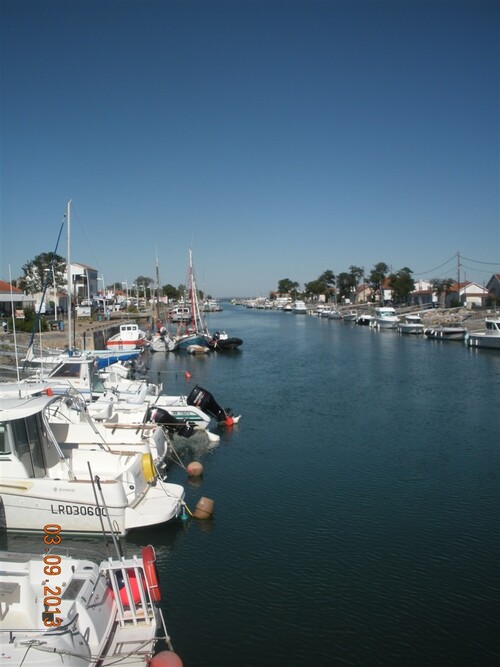 Une vue du port de Boyardville