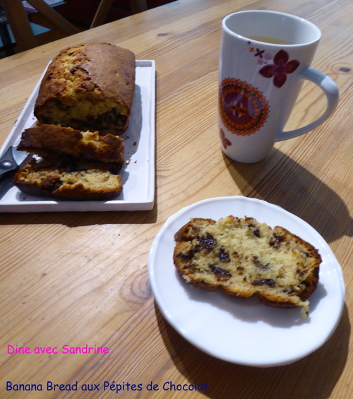 Un Banana Bread aux Pépites de Chocolat