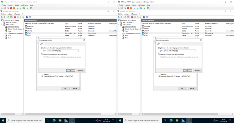 Configurer un VPN L2TP/IPsec de site à site sur Windows Serveur 2022
