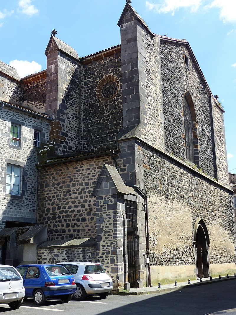 Saint-Flour - Eglise Saint-Vincent - ancienne chapelle des Dominicains ou des Jacobins - rue Sorel - 7 rue des Jacobins (1-2016) P1040753cr.jpg