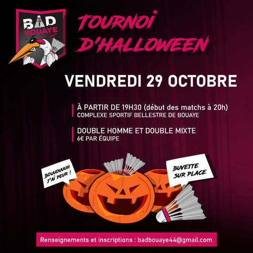 Tournoi d'Halloween BOUAYE - 29 Octobre 2021
