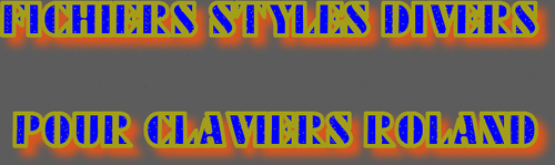FICHIERS STYLES DIVERS ROLAND SÉRIE 533