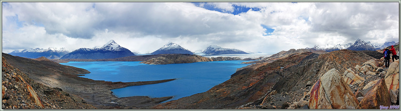 Encore un panorama sur le superbe Lago Guillermo - Estancia Cristina - Lago Argentino - Patagonie - Argentine