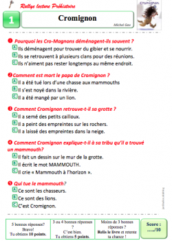 Rallye Lecture Prehistorique Ce1 Ce2 Cm1 Le Jardin D Alysse