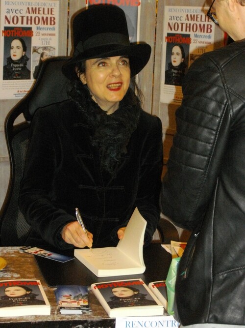 Rencontre hier soir avec Amélie Nothomb.