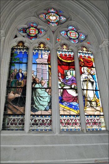 Vitrail de la cathédrale Saint-Corentin : Quimper