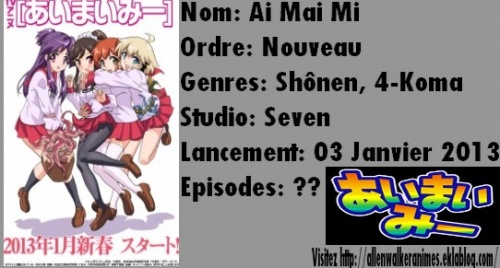 Liste des animes de l'Hiver 2013 (MAJ 17/11/2012)