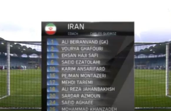 Mardi 27.3.2018 en Autriche à Graz Amical Iran-EN 2-1
