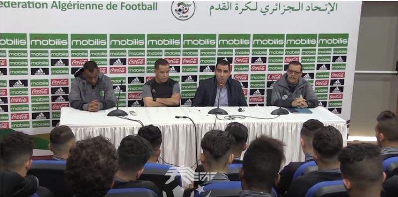 Les U21 en stage avec Azzi imad Eddine sous la direction de Charef