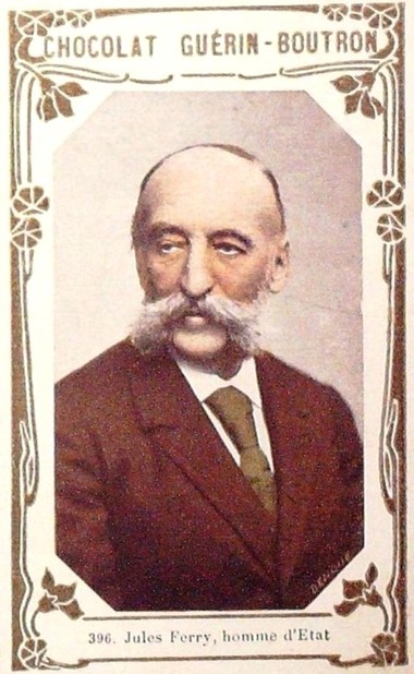 Jules Ferry, homme d’État (chromo Chocolat Guérin-Boutron).
