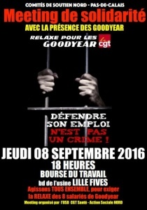 Goodyear solidarité : Lille le 8 septembre!