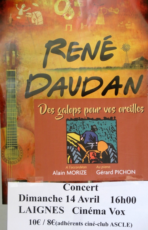 René Daudan a enchanté le public au Vox de Laignes