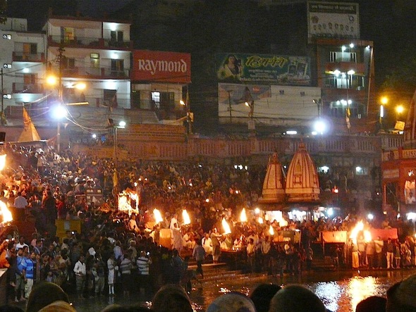 la ville sainte d'Haridwar