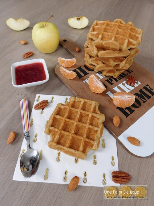 Gaufres vegan aux pommes râpées