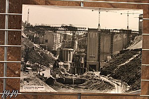 château de Val -13- construction du barrage de Bort