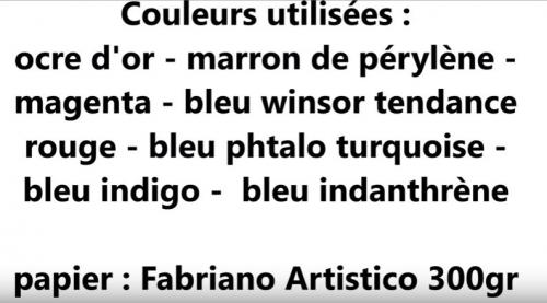 Dessin et peinture - vidéo 3184 : Comment peindre "l'homme bleu" ( touareg: visage et chèche ) ? - aquarelle