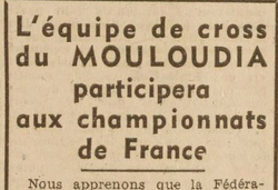 14.3.1948 MCA Cross termine 10ème par équipes au "National" Championnat de France