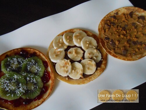 Trio de crêpes sucrées