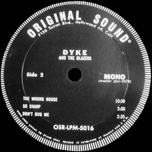 Dyke & The Blazers : Album " Funky Broadway " Original Sound Records OSR-LPM-5016 [ US ]