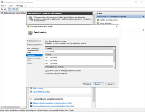 Cluster de basculement Hyper-V