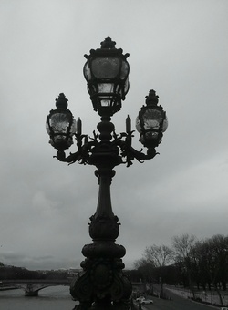 Luminaire sur le Pont Alexandre III