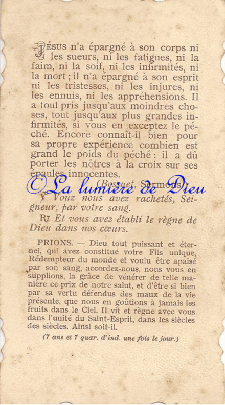 C'est pour nous qu'Il a souffert, c'est pour nous qu'Il a été frappé