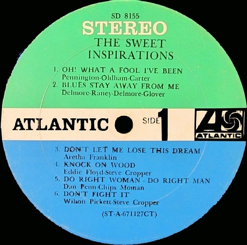 The Sweet Inspirations : Album " The Sweet Inspirations " Atlantic Records SD 8155 [ US ]