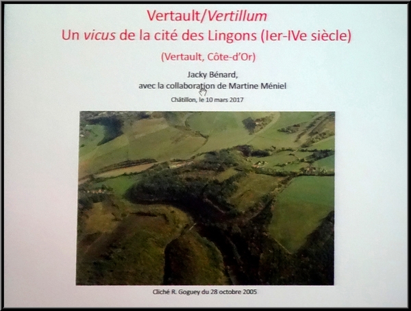 Vertillum, habitats gaulois et gallo-Romains, une conférence de Jacky Bénard