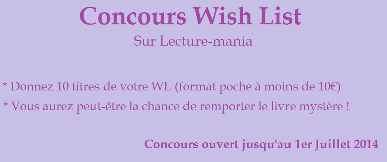 CONCOURS Whish List