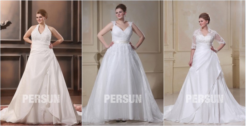 robes de mariée grande taille en différents styles