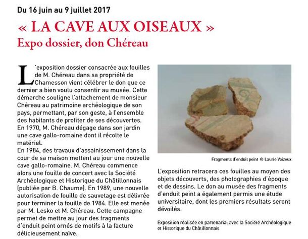 Les journées de l'archéologie au Musée du Pays Châtillonnais-Trésor de Vix