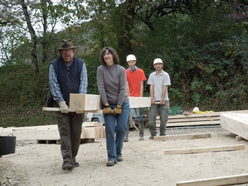 Chantier charpente, étape 1