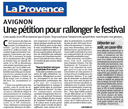 Articles du 11/01/12 relatifs au lancement de la petition "terra nova"