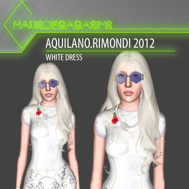 AQUILANO.RIMONDI 2012 WHITE DRESS